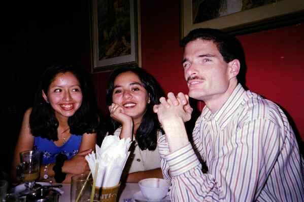 Veronica, Betty, and Myself eating out.